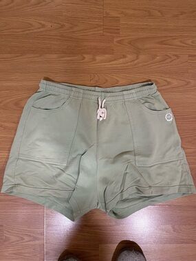 Big Bud Press Light Green Drawstring Shorts